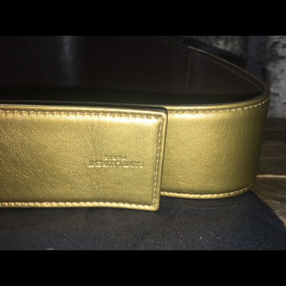 Saint Laurent Leather High Waisted Leather Belt - Picture 7 of 8